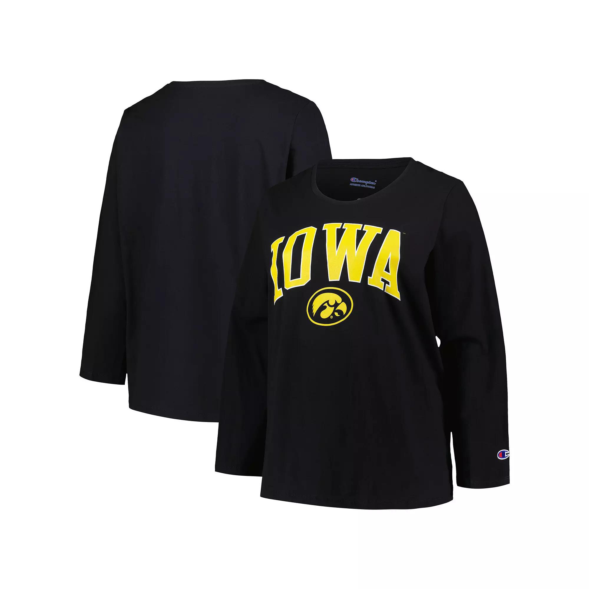 Women's Profile Black Iowa Hawkeyes Plus  Product Image