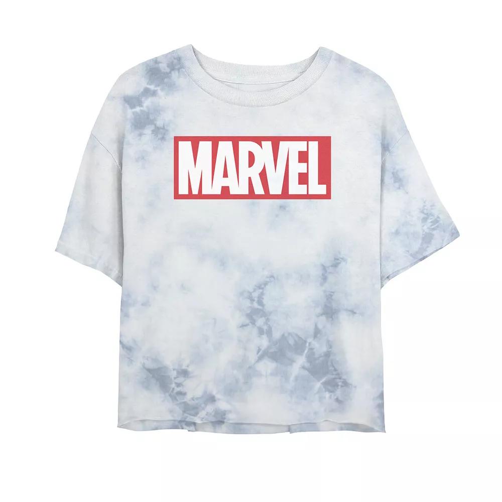 Juniors' Marvel Classic Bold Logo Tee, Girl's, Size: XL, Black Grey Product Image