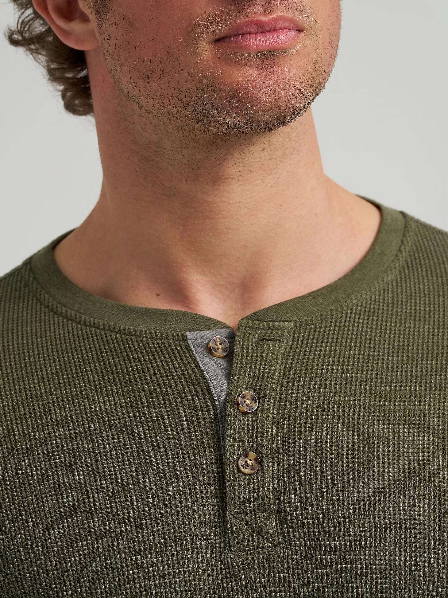 Men's Waffle Knit Henley Shirt | Men's Tops & Tees | Lee® Product Image