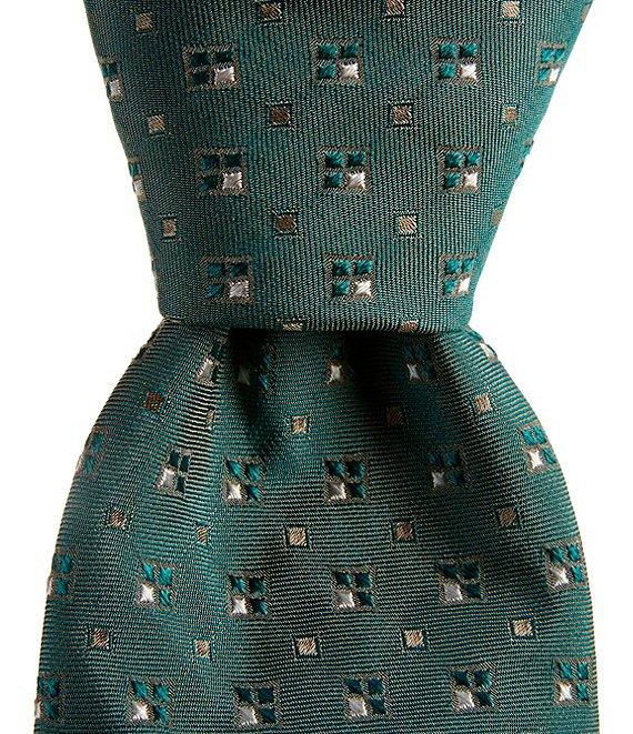 Cremieux Diamond Neat Print 3 1/4#double; Silk-Blend Tie Product Image