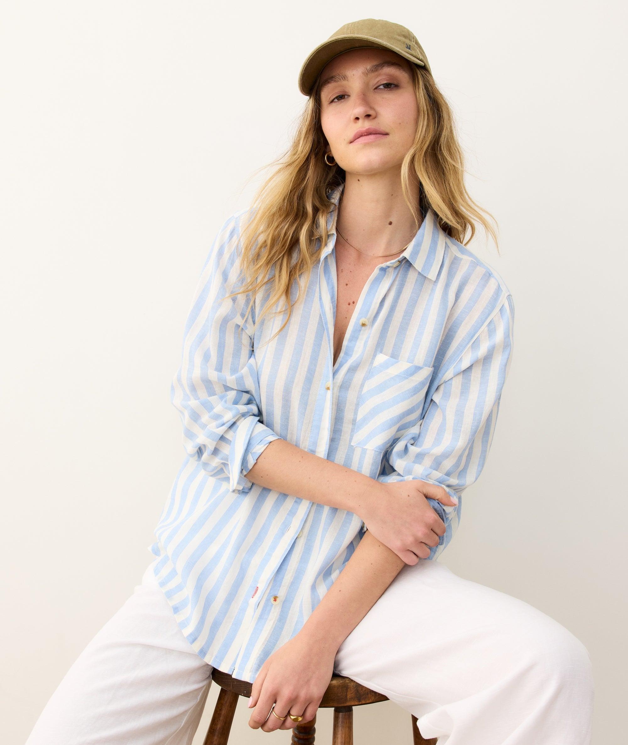 Jane Relaxed Linen Shirt Product Image