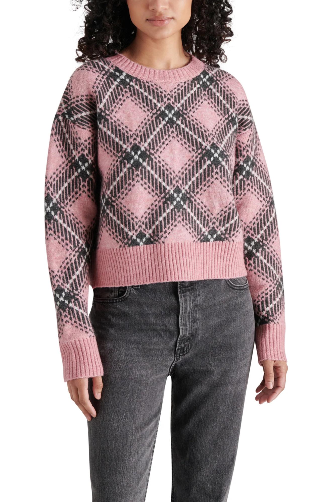 Becka Plaid Sweater Product Image