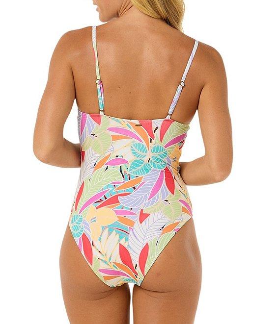 Rip Curl Cala Vadella V-Neck Underwire D-DDBra Size Tank One Piece Swimsuit Product Image