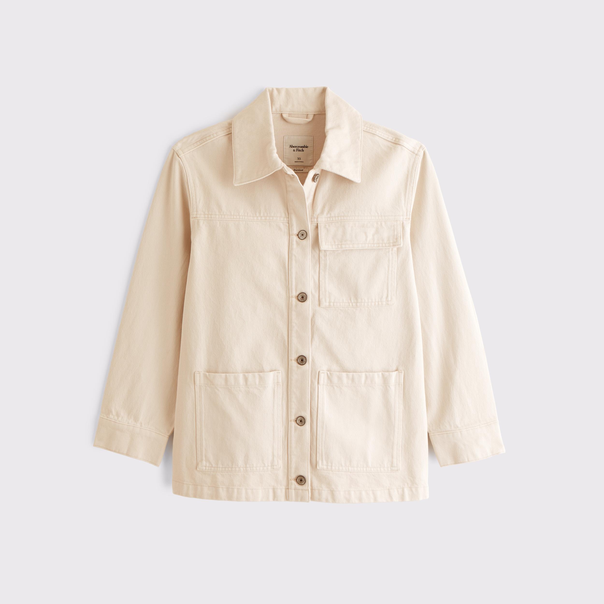 Denim Utility Shirt Jacket Product Image