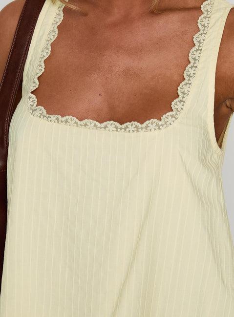 Alanah Mini Dress Lemon Product Image