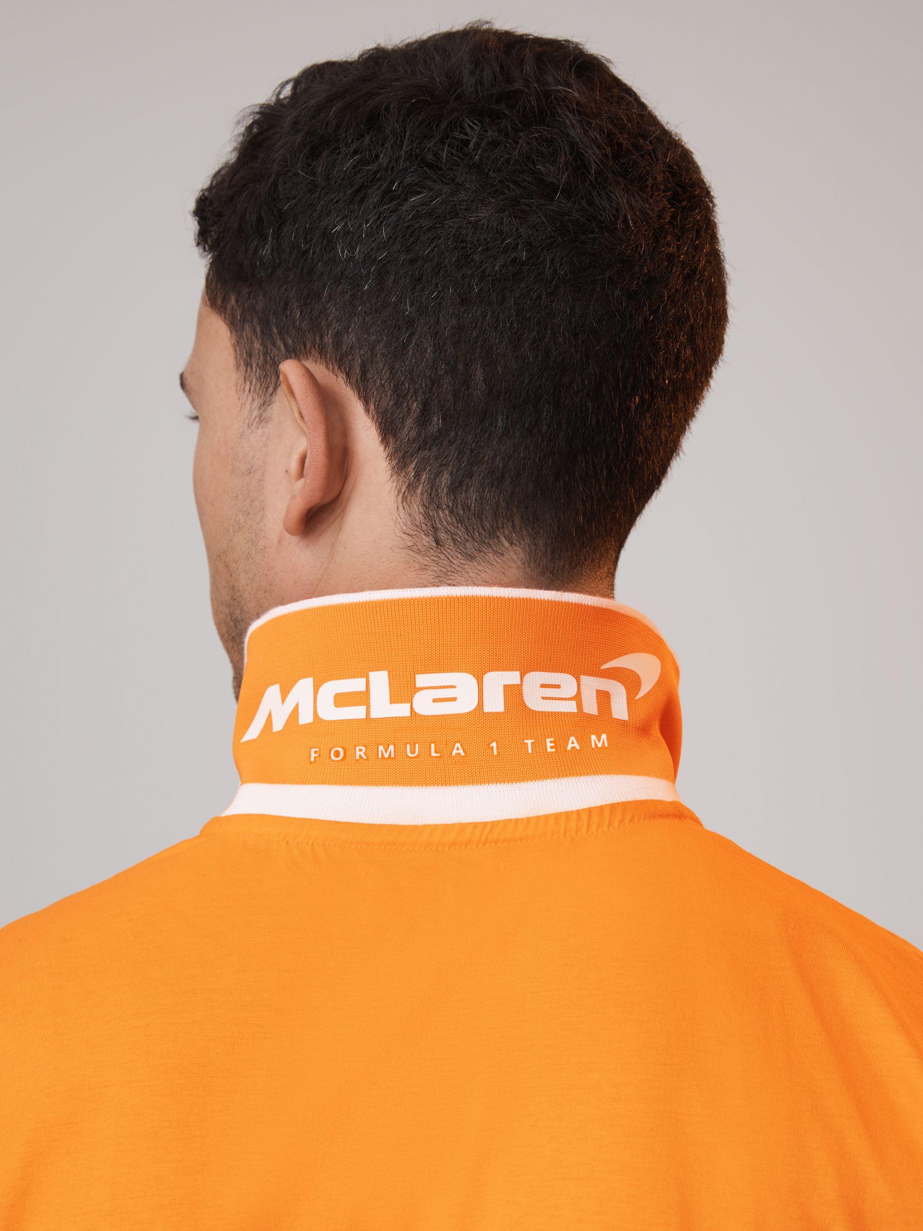 McLaren F1 Mercerised Cotton Polo Shirt in Papaya Product Image