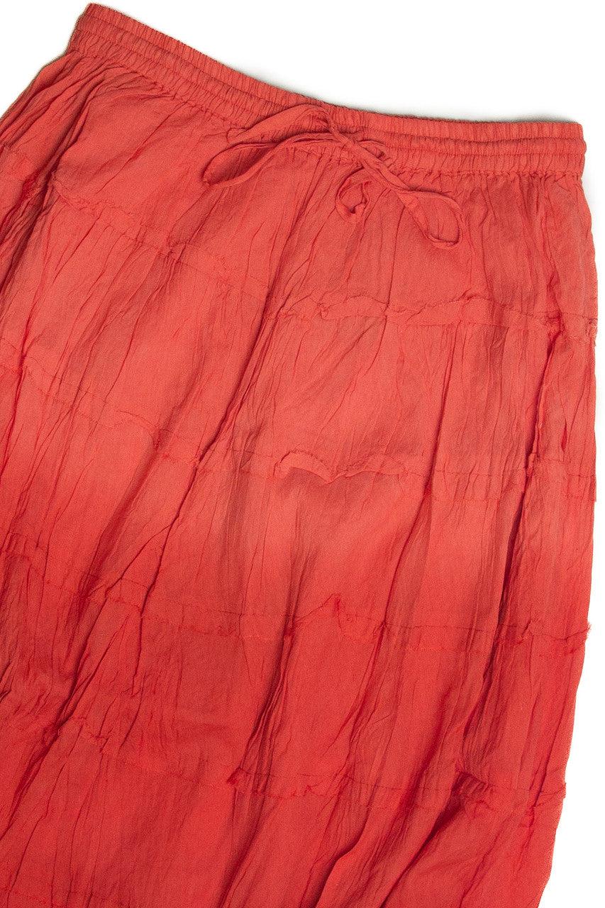 Pink Tiered Maxi Skirt Product Image