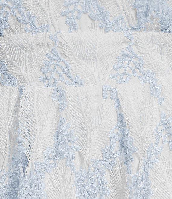 Layered With Love Plus Size Bow Tie Shoulder Lace Midi Dress Product Image