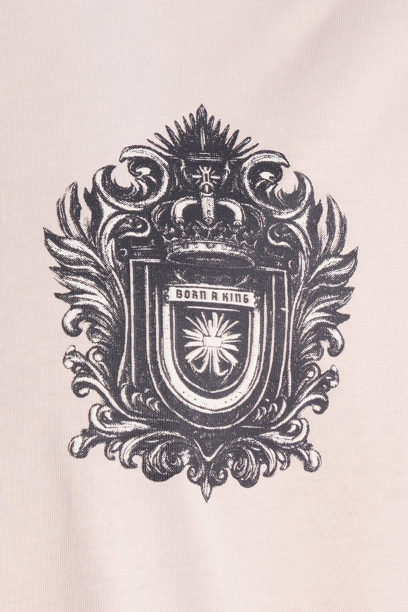 Born A King Vintage Muscle Tee - Charcoal Male Product Image