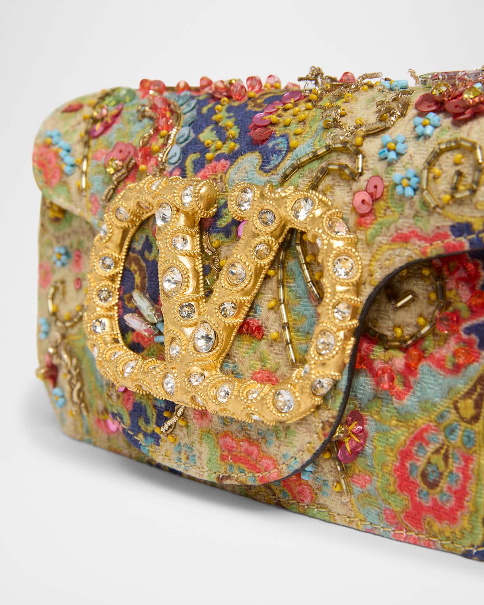 Loco Small VLOGO Paisley Embellished Shoulder Bag Product Image