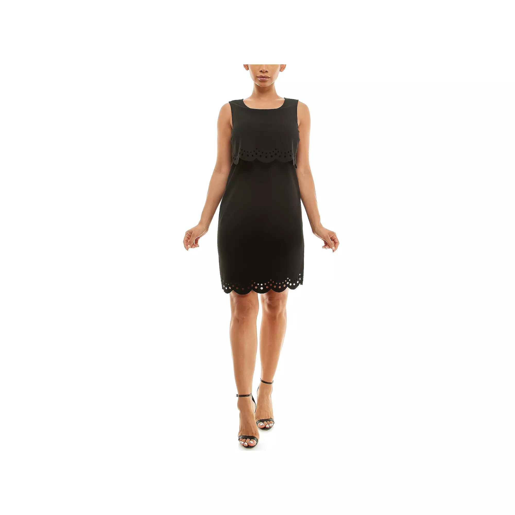 Women's Nina Leonard Crepe Dress,  Product Image