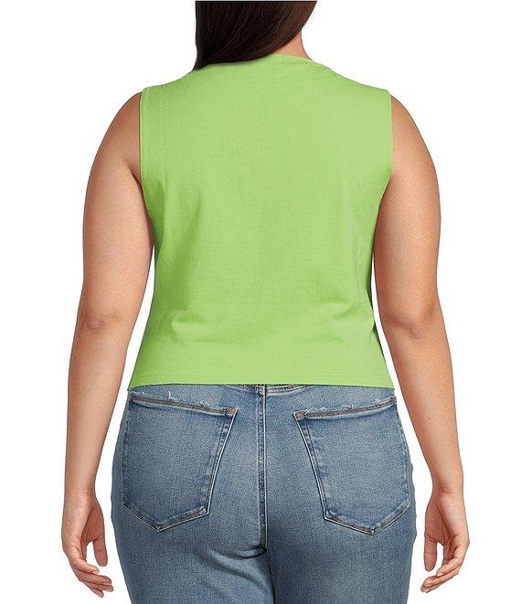 Good American Plus Super Stretch Boat Neck Sleeveless Tank Product Image