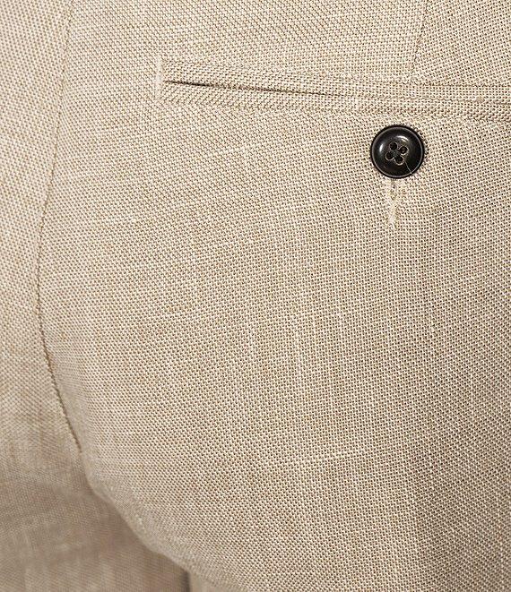 Caribbean Classic Fit Flat Front Fancy Linen Pants Product Image