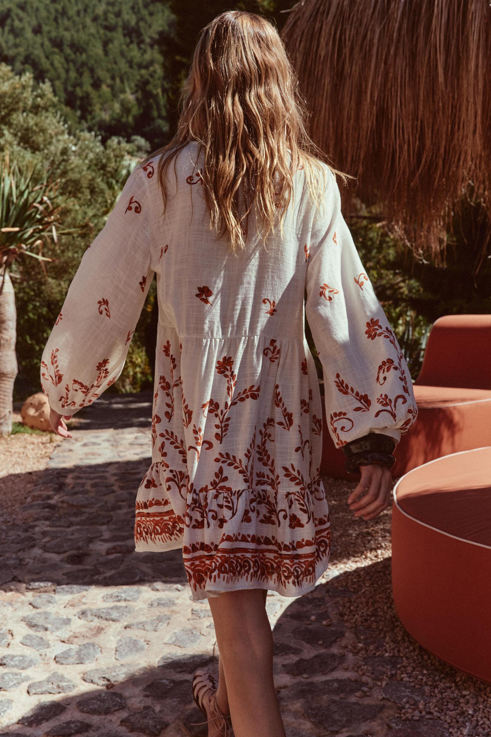 PRINTED MINI DRESS Product Image