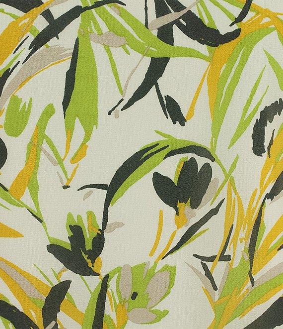 Kasper Plus Size Chiffon Crew Neck 3/4 Ruffle Sleeve Blouse Product Image