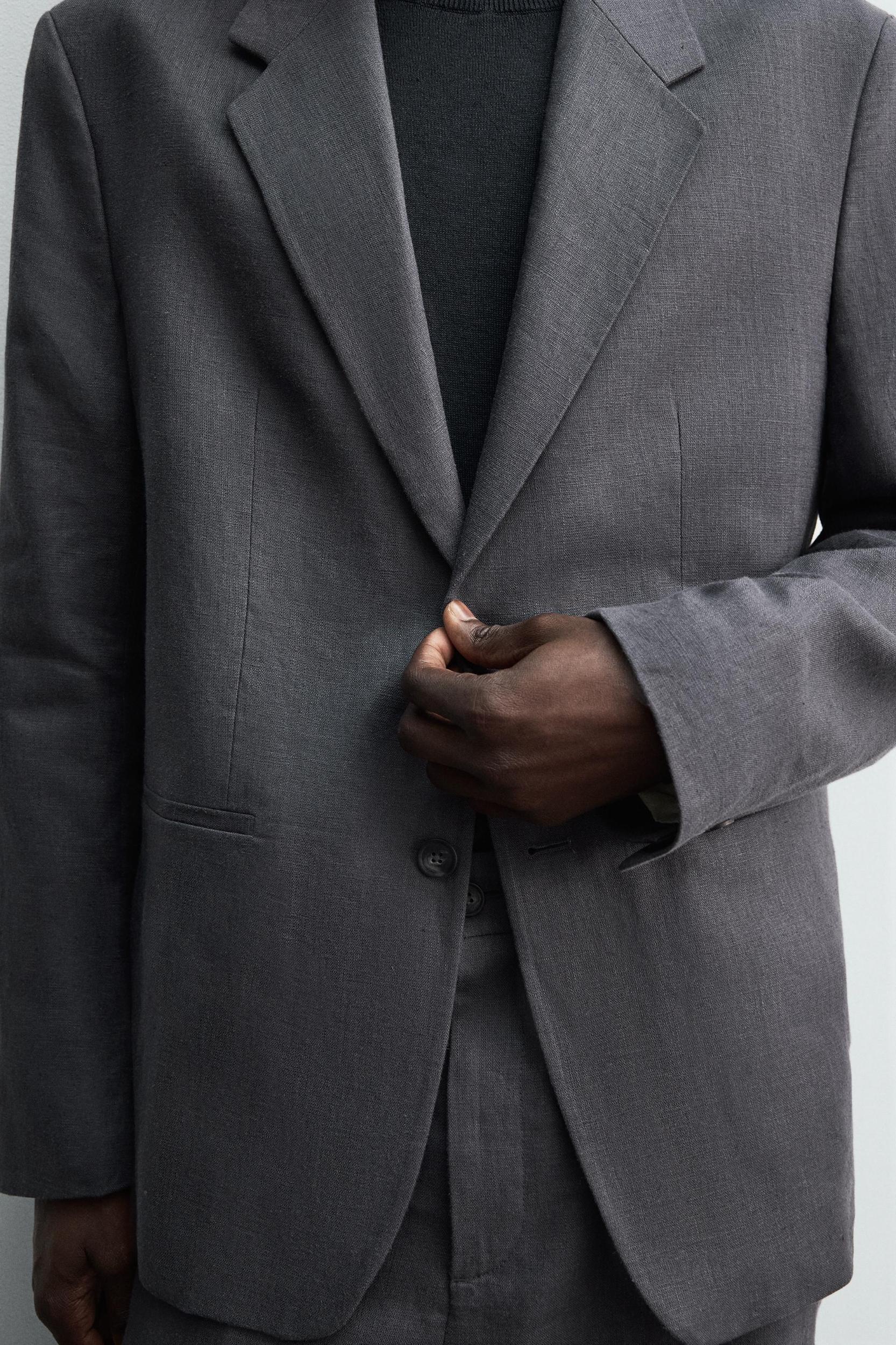 100% LINEN SUIT BLAZER Product Image