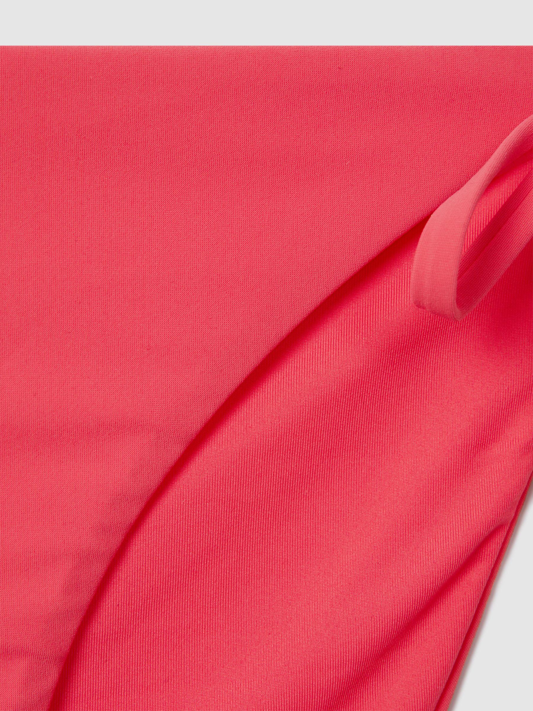 Triangle Halter Neck Bikini Top in Coral Product Image