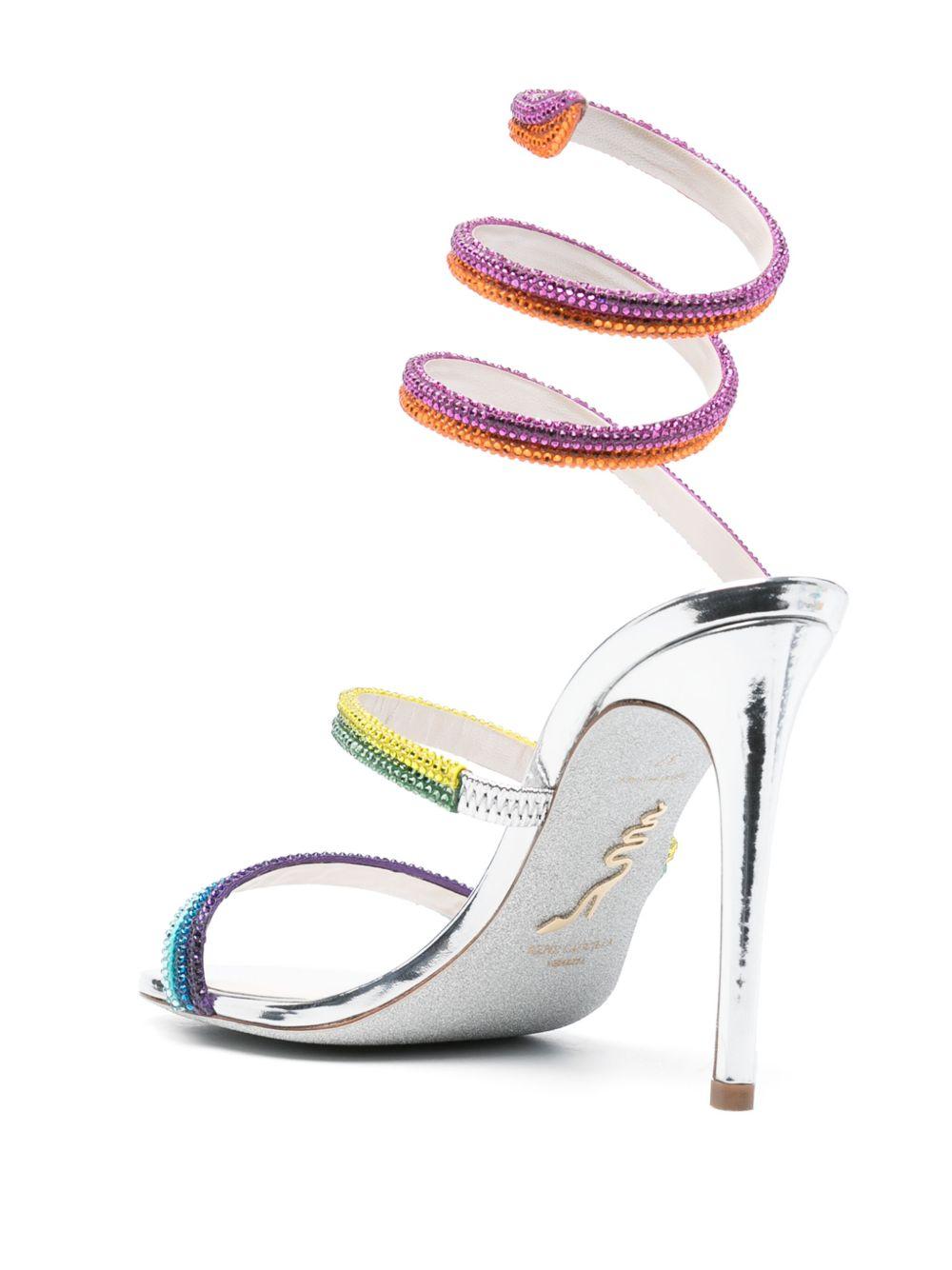 Rainbow 105mm leather sandals Product Image