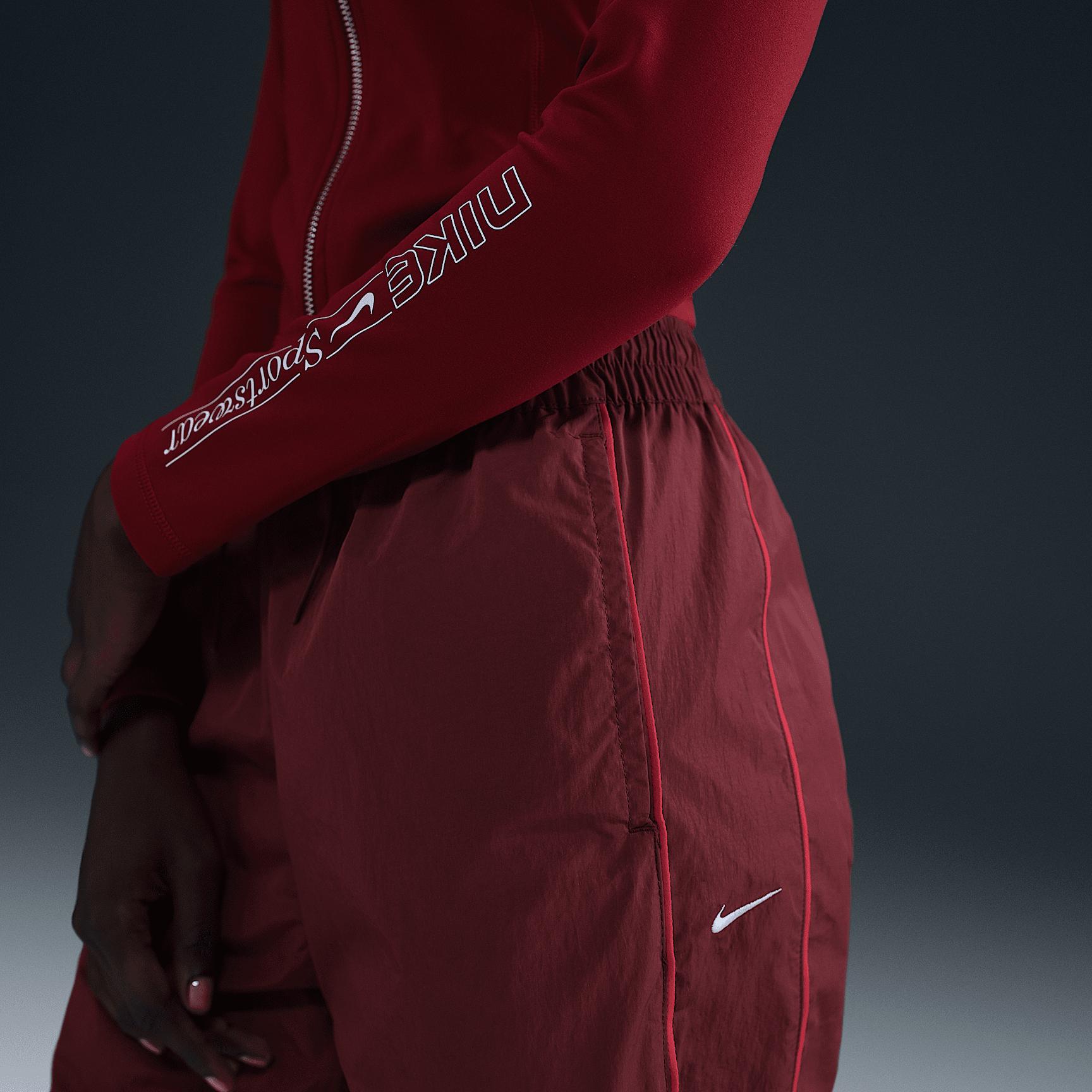 Womens Nike Windrunner High-Waisted Woven Open-Hem Pants Product Image