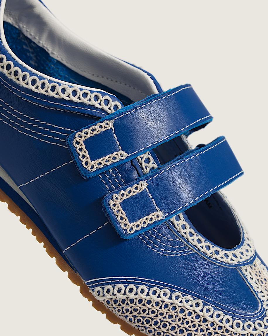 Premium Mary Jane Super LowPro Shoe in Blue / Marshmallow White| Vans US Product Image