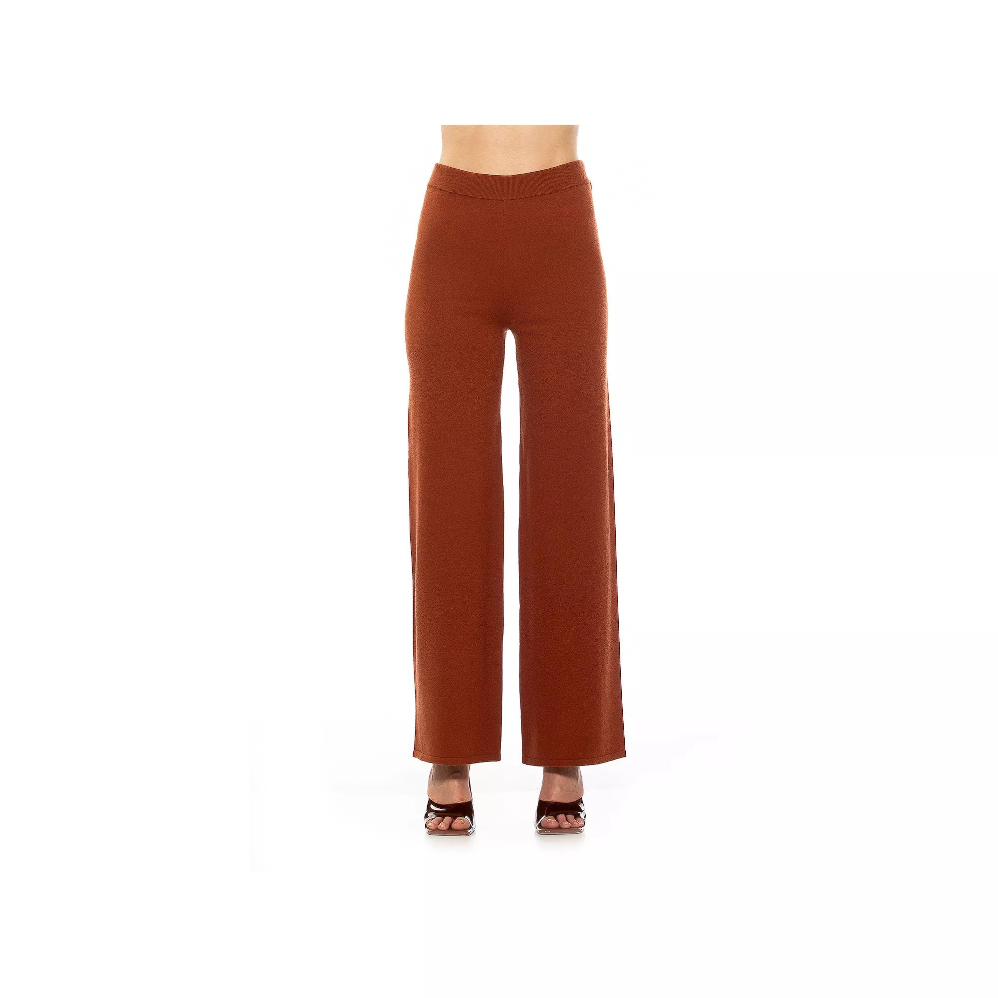 Women's ALEXIA ADMOR Miles Knitted High Waisted Wide Leg Pants,  Product Image