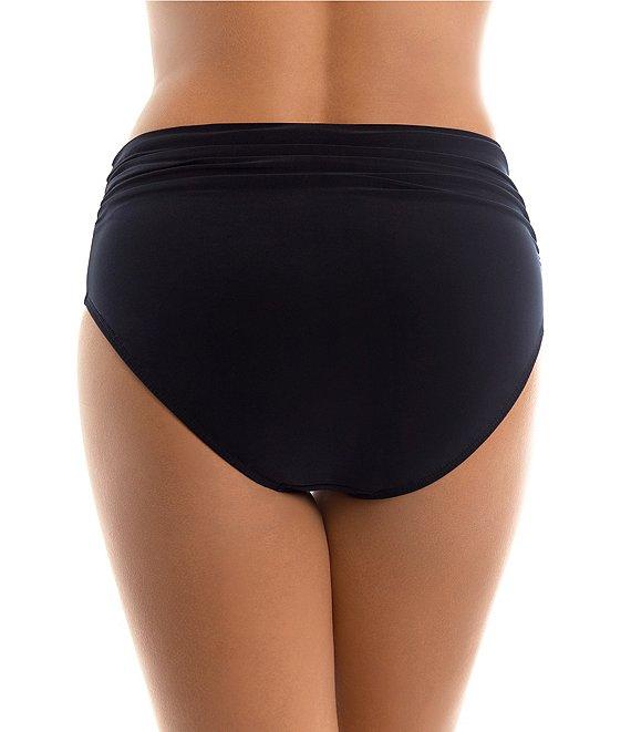 Magicsuit Solid Jersey Brief Shirred Swim Bottom Product Image