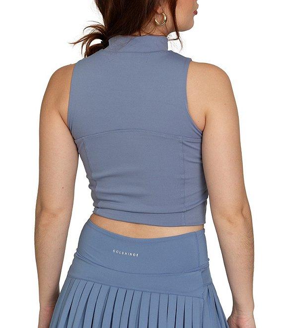 GOLD HINGE Day To Night Quarter-Zip Sleeveless Top Product Image