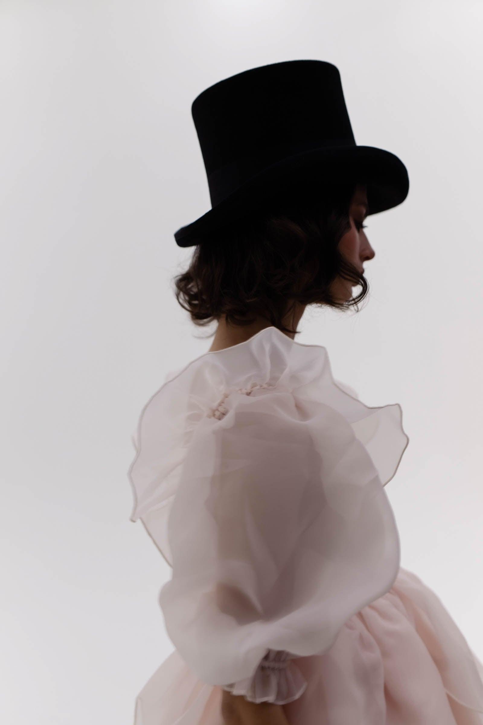 The Peach Skin Rose Petal Puff Dress Product Image