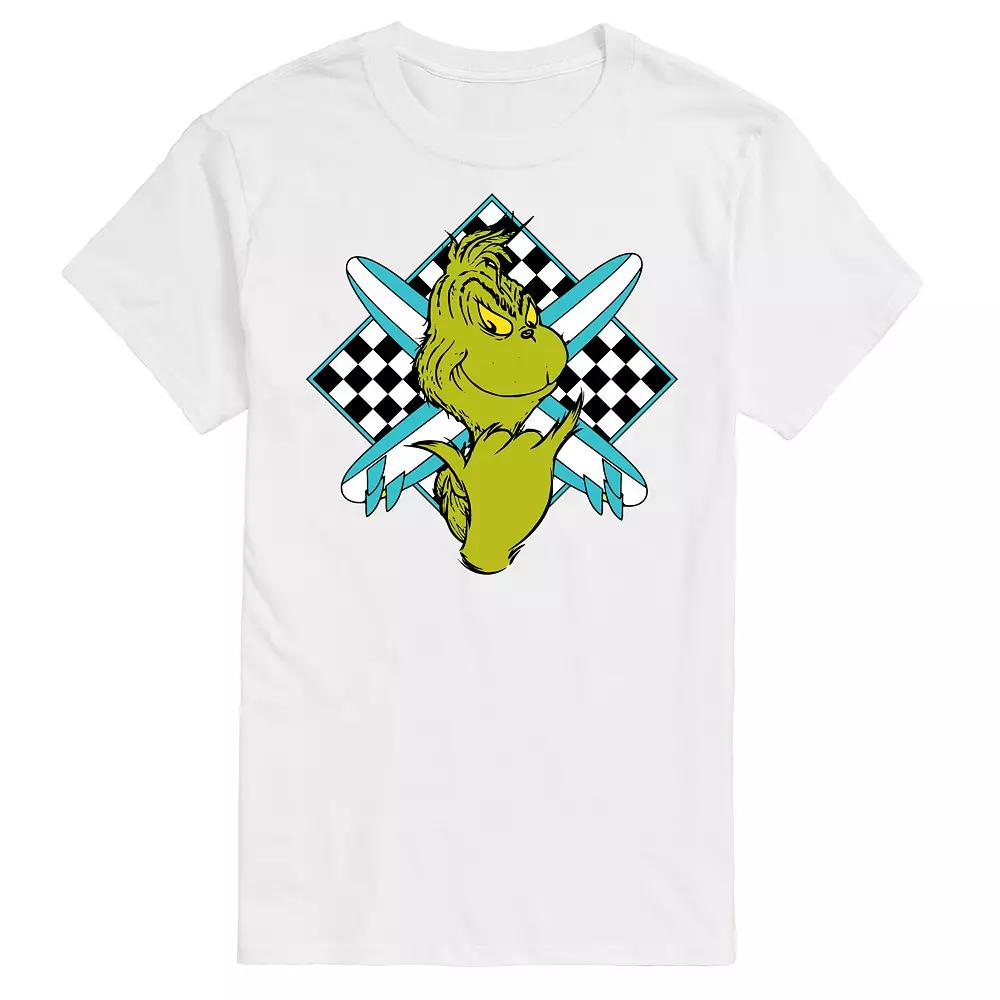 Men's Dr. Seuss The Grinch Grinch Crossed Surfboards Graphic Tee,  Product Image