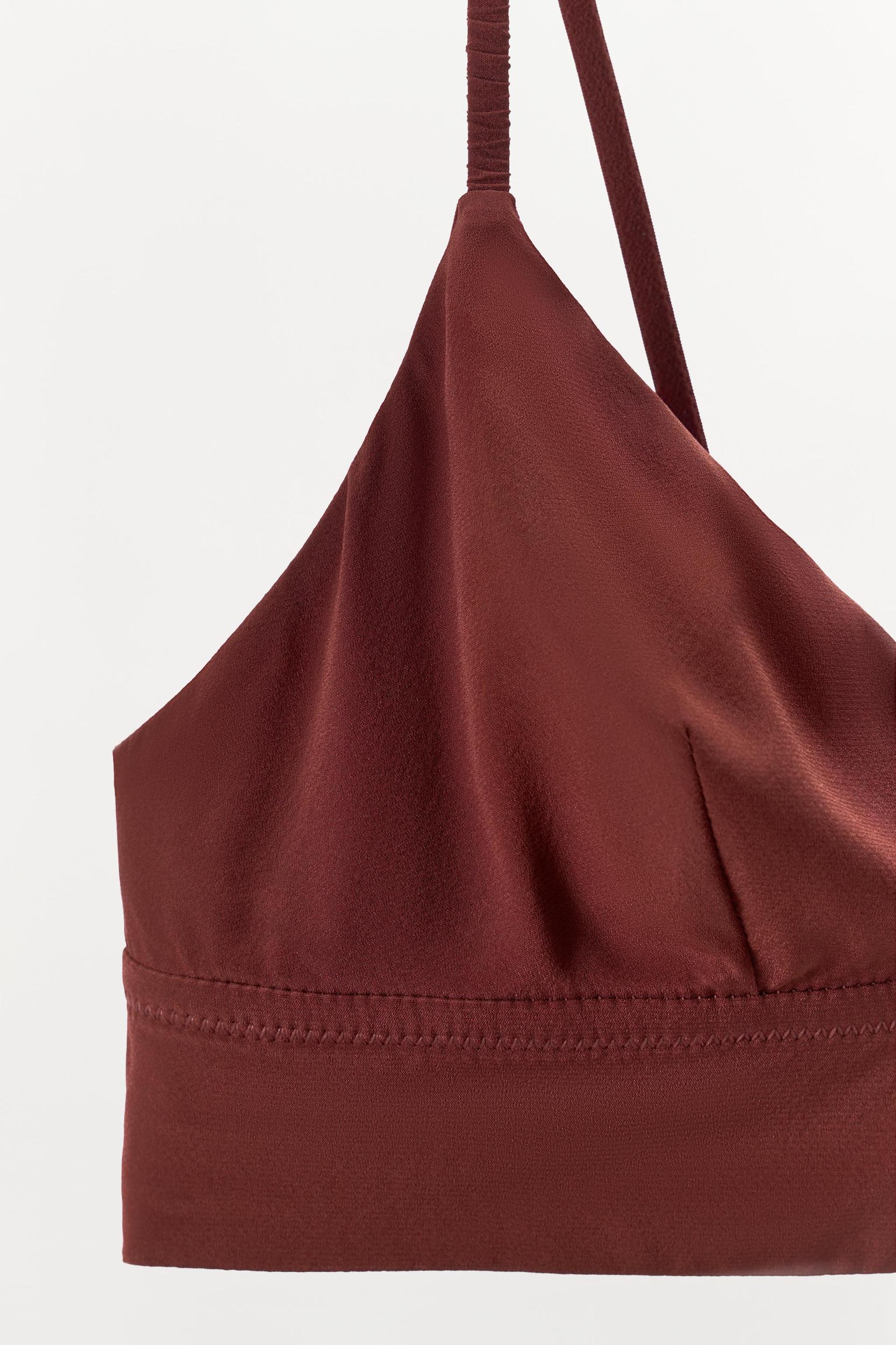 LIMITED EDITION SILK TRIANGLE BRALETTE Product Image