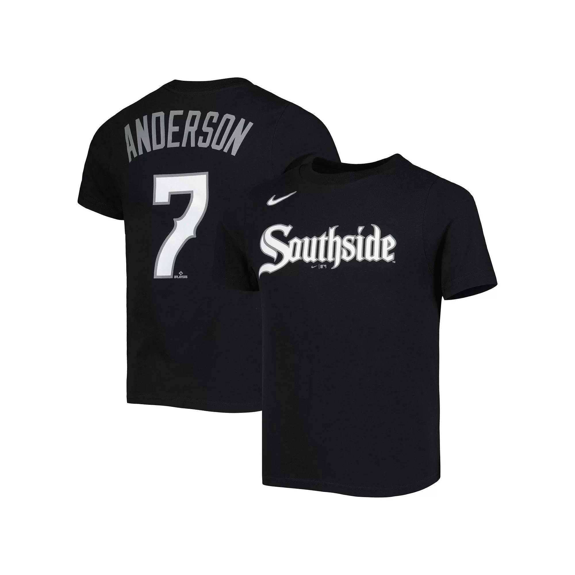 Preschool Nike Tim Anderson Black Chicago White Sox City Connect Name & Number T-Shirt, Boy's, Size: 4 Product Image
