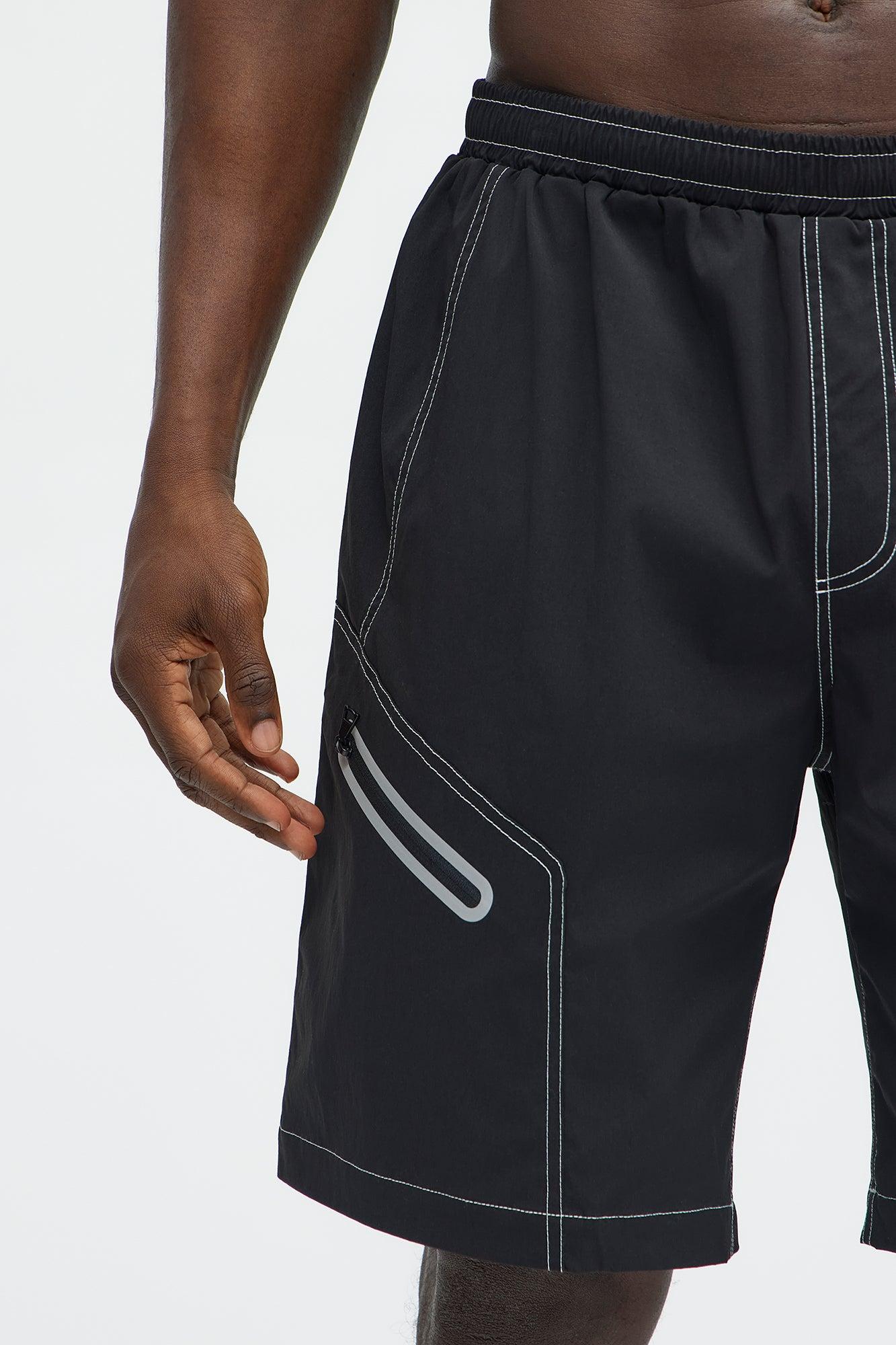 Snap Up Tech Shorts - Black Product Image