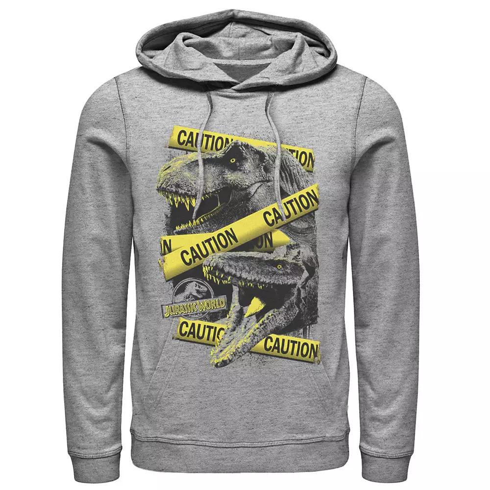 Men's Jurassic World Two Dinosaur Caution Splatter Hoodie,  Product Image