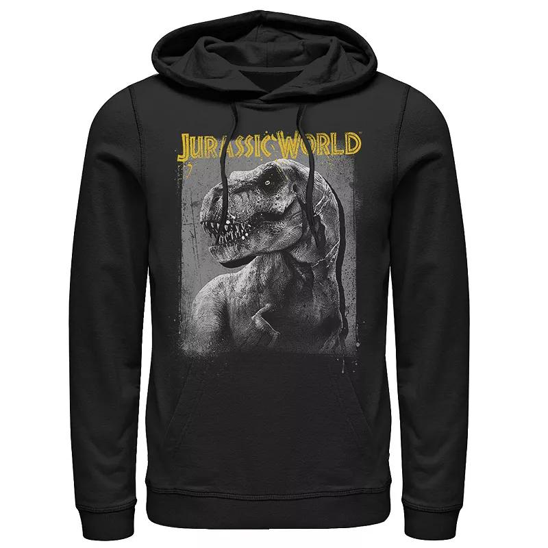 Men's Jurassic World T-Rex Profile Shading Graphic Pullover Hoodie, Size: XXL, Blue Product Image