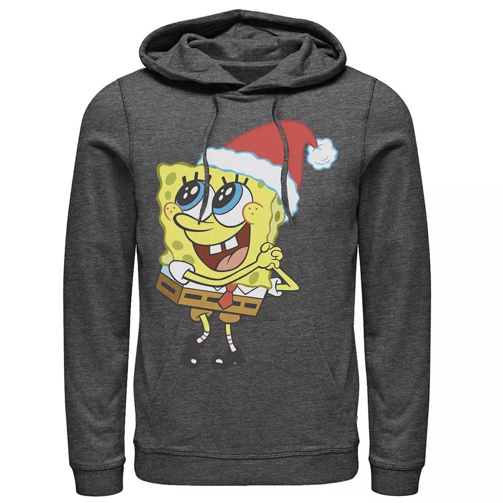 Men's Nickelodeon SpongeBob SquarePants Santa Hat Hoodie,  Product Image