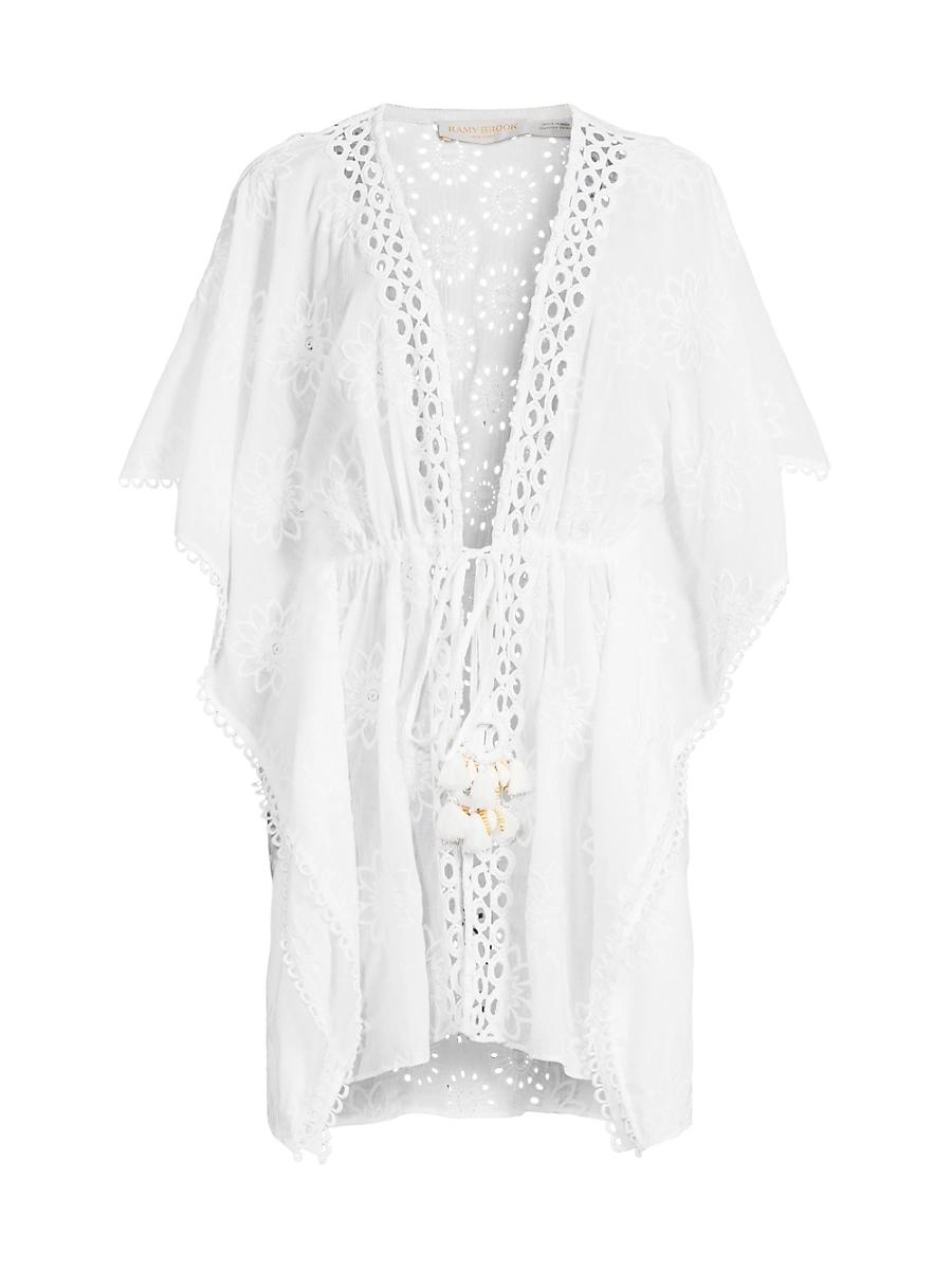 Womens Rogelia Cotton Tie-Waist Minidress Product Image