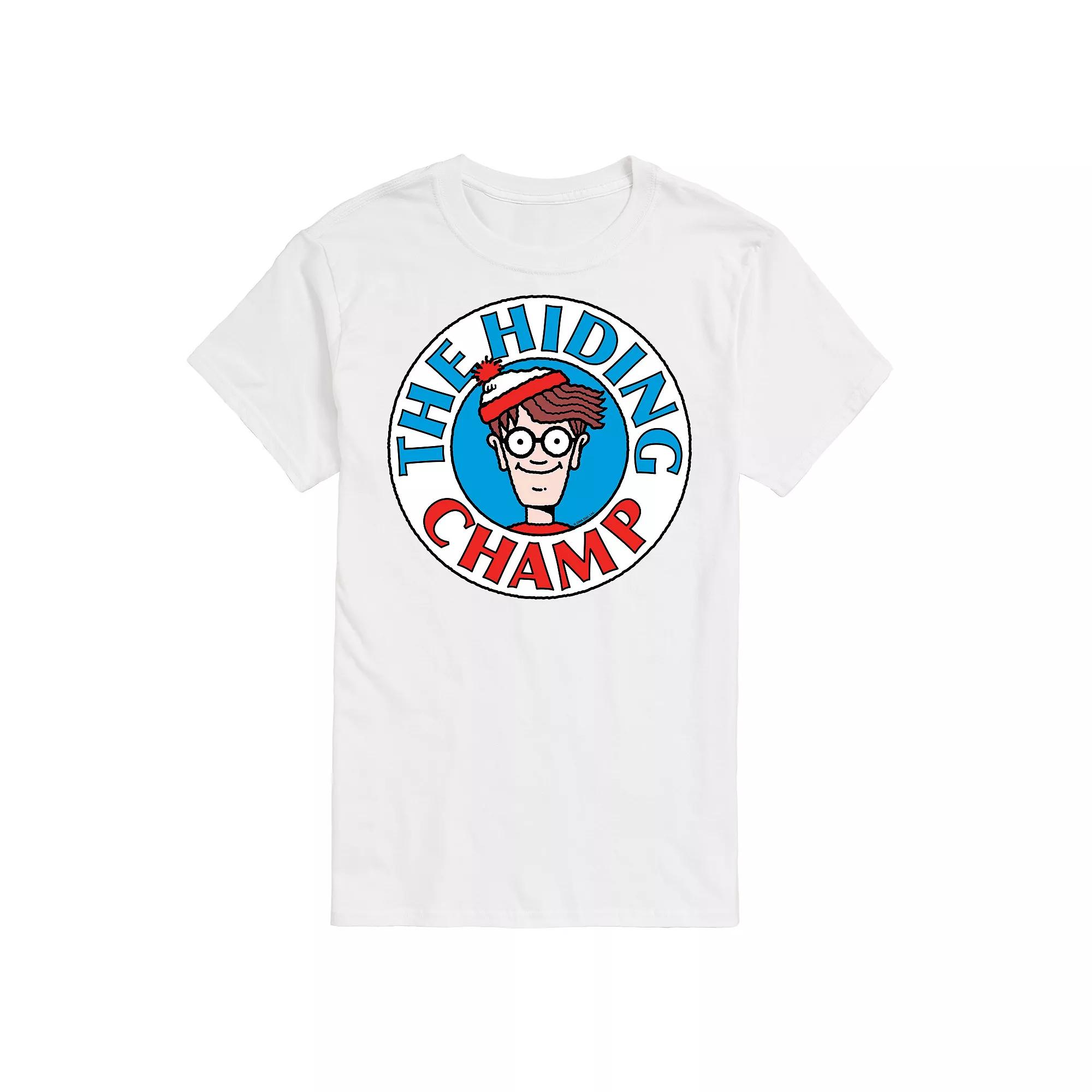 Men's Where's Waldo The Hiding Champ Graphic Tee,  Product Image