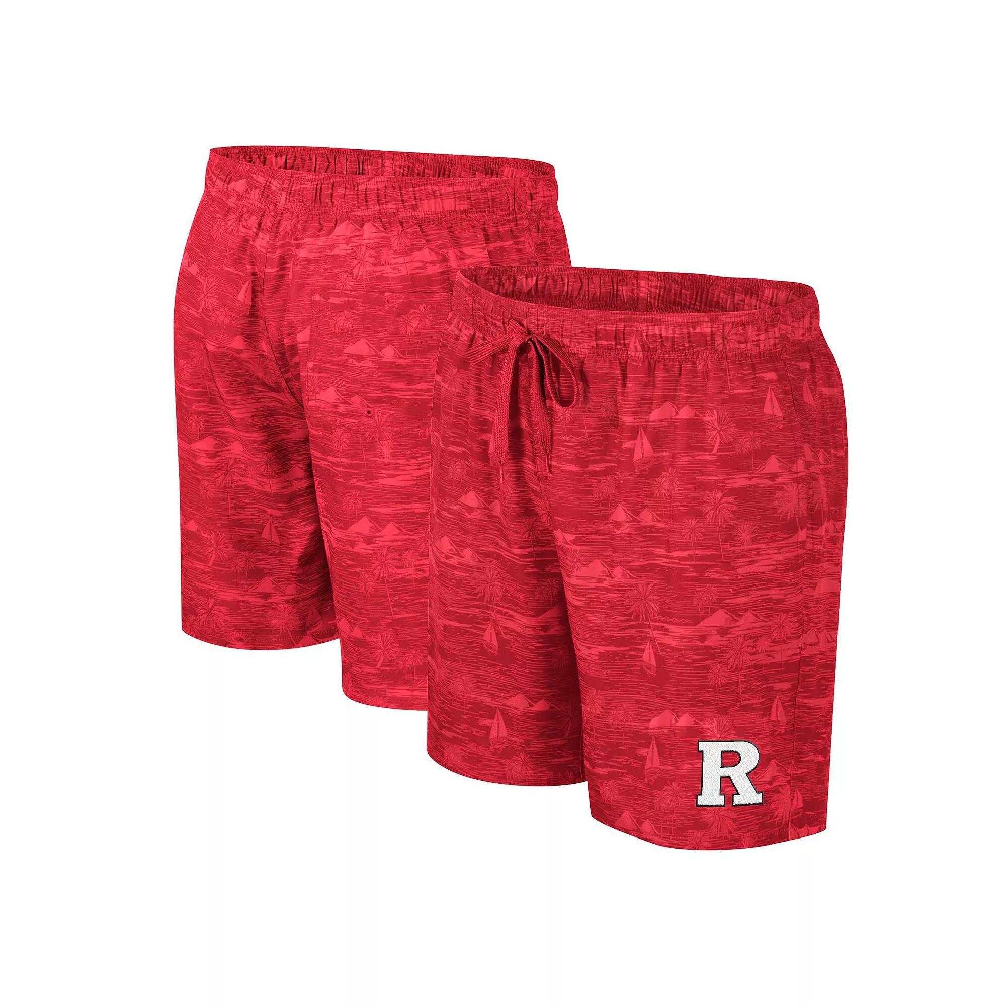 Men's Colosseum Black Appalachian State Mountaineers Ozark Swim Shorts,  Product Image