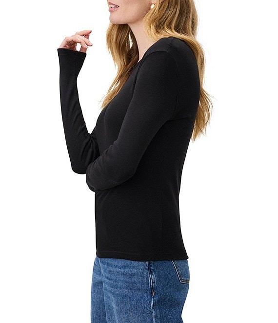 Splendid Knit Classic Crew Neck Long Sleeve Tee Product Image