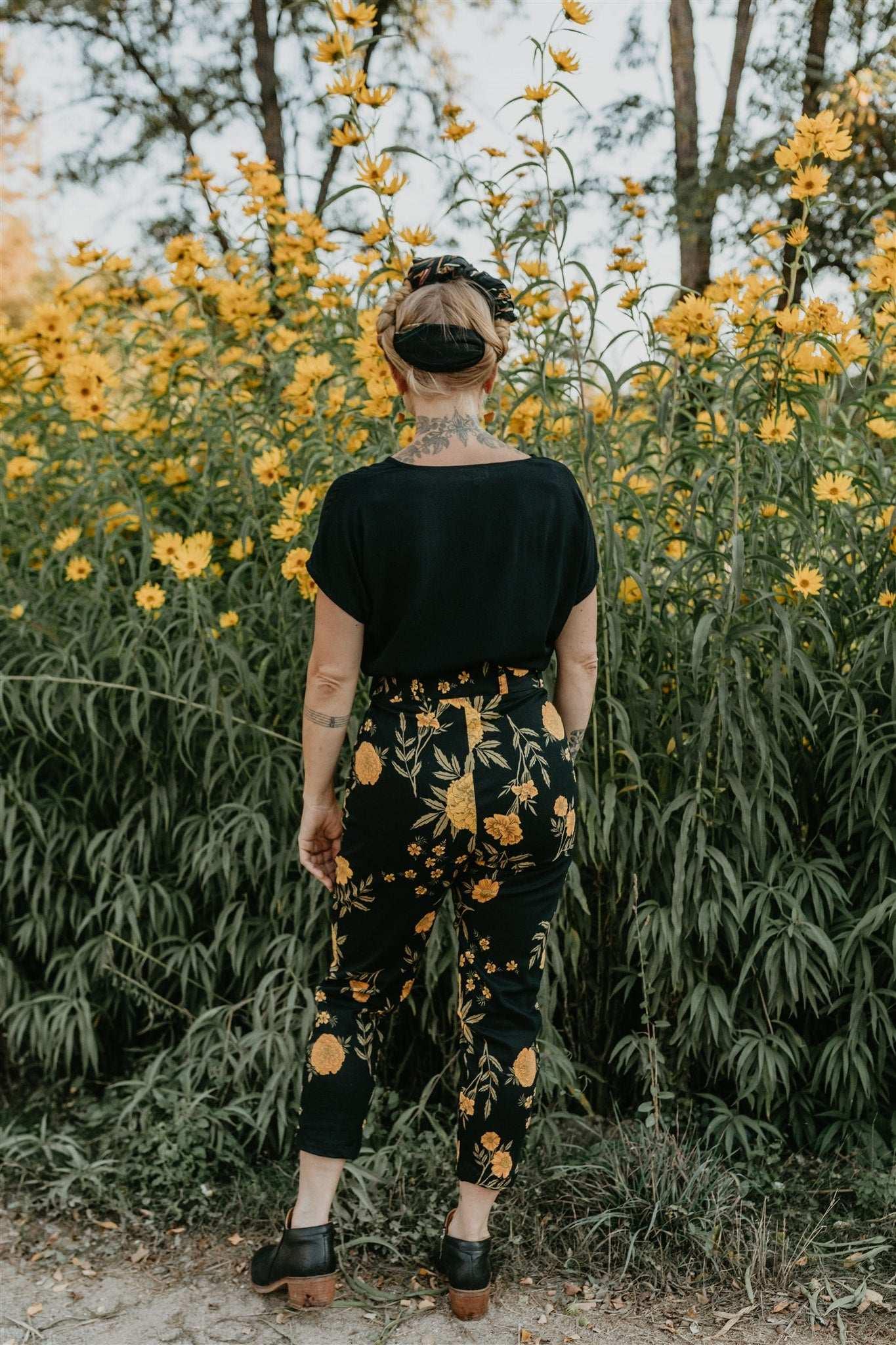 Perfect Pant in Black Marigold Product Image