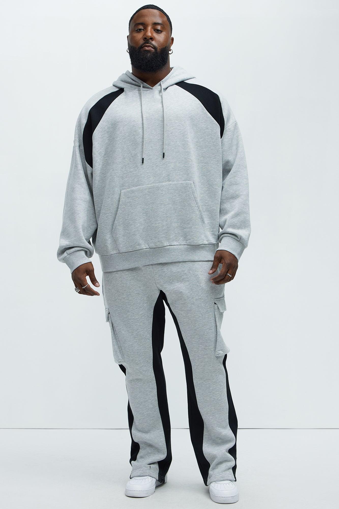 Tyson Flight Oversized Hoodie - Grey/combo Product Image