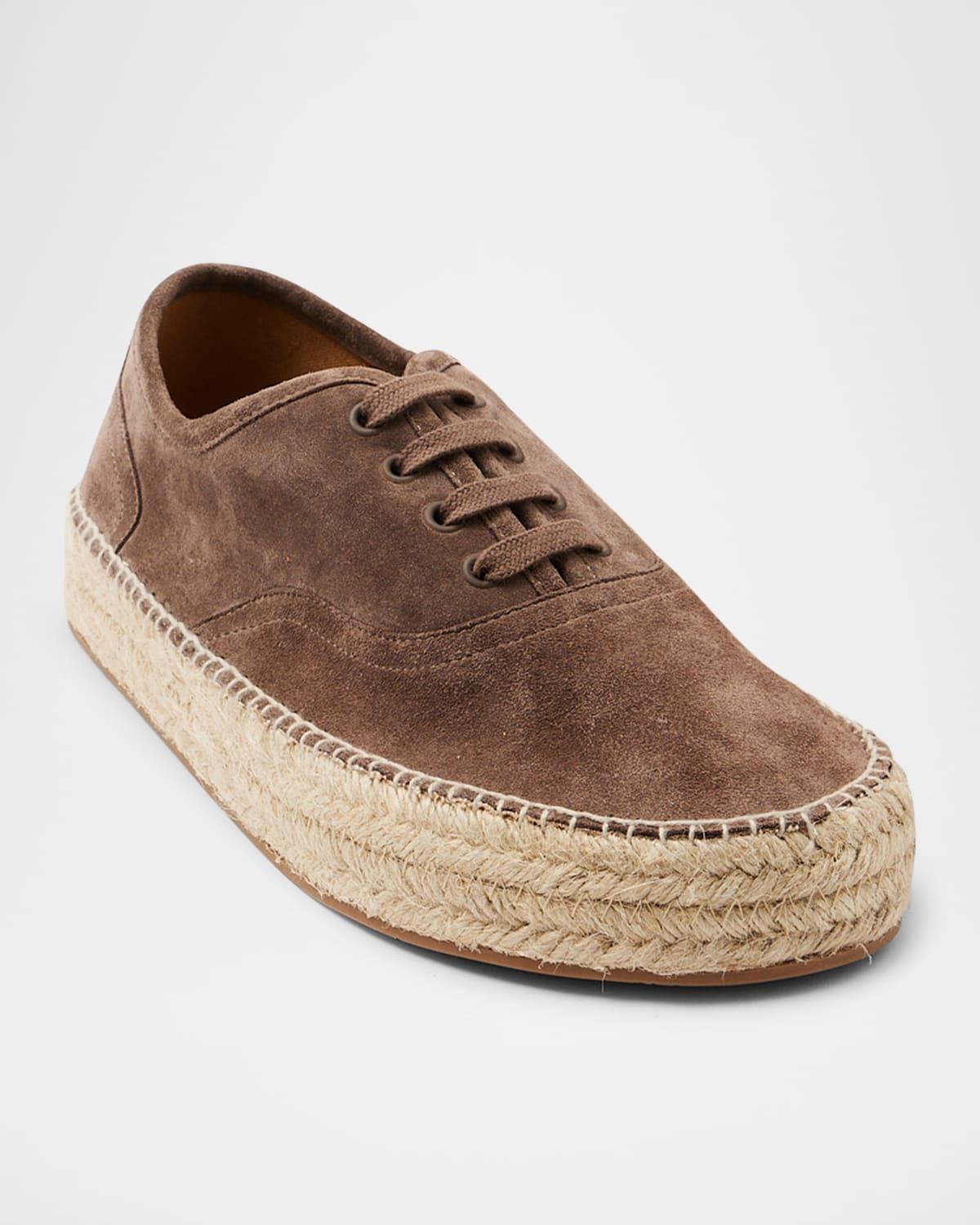Men's Suede Lace-Up Espadrilles Product Image