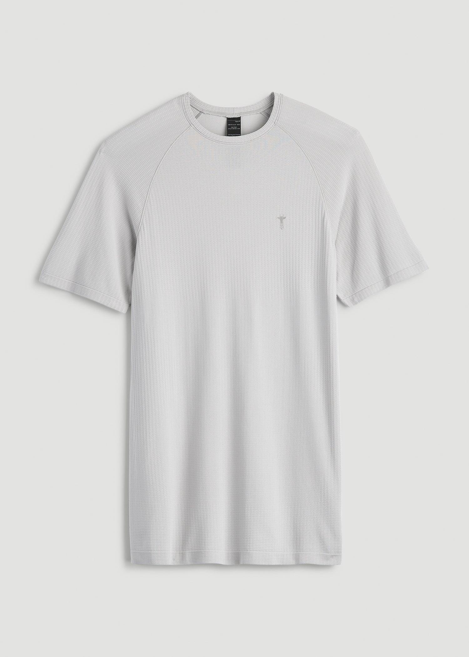 Vented Training Top for Tall Men in Silver Drop Male Product Image