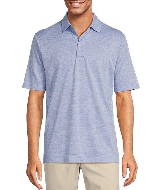 Roundtree & Yorke Performance Short Sleeve Jacquard Polo Shirt Product Image