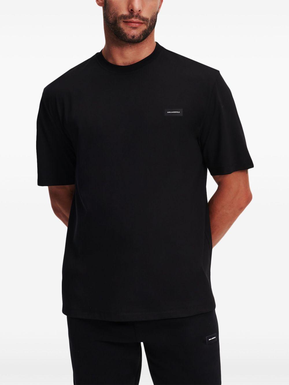 logo-patch cotton T-shirt Product Image