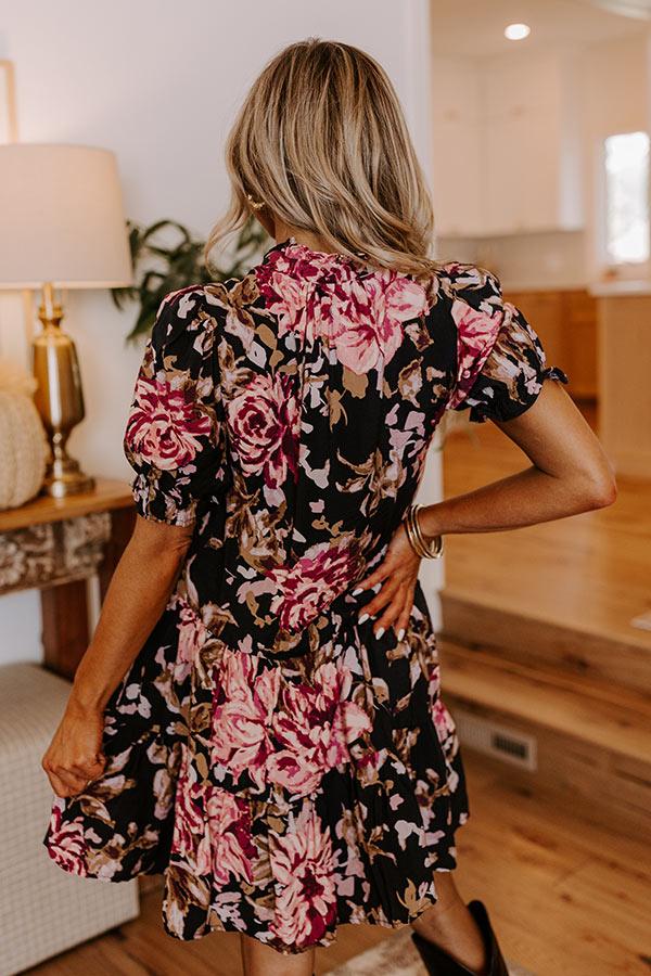 Rose Garden Romance Button Down Mini Dress Product Image