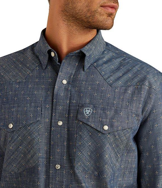 Ariat Classic Fit Fenix Long Sleeve Patterned Woven Shirt Product Image