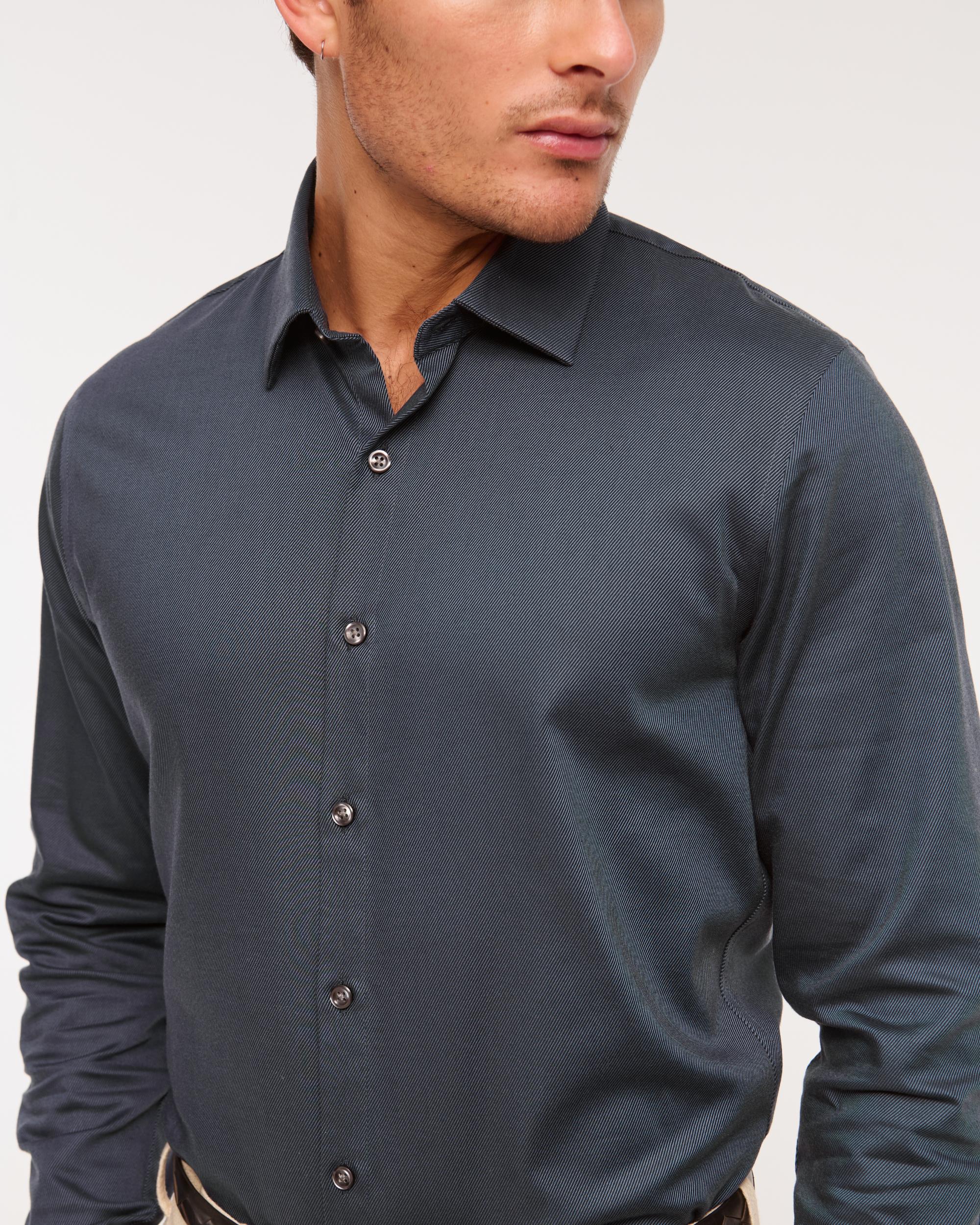 The A&F Collins Slim Suiting Shirt Product Image