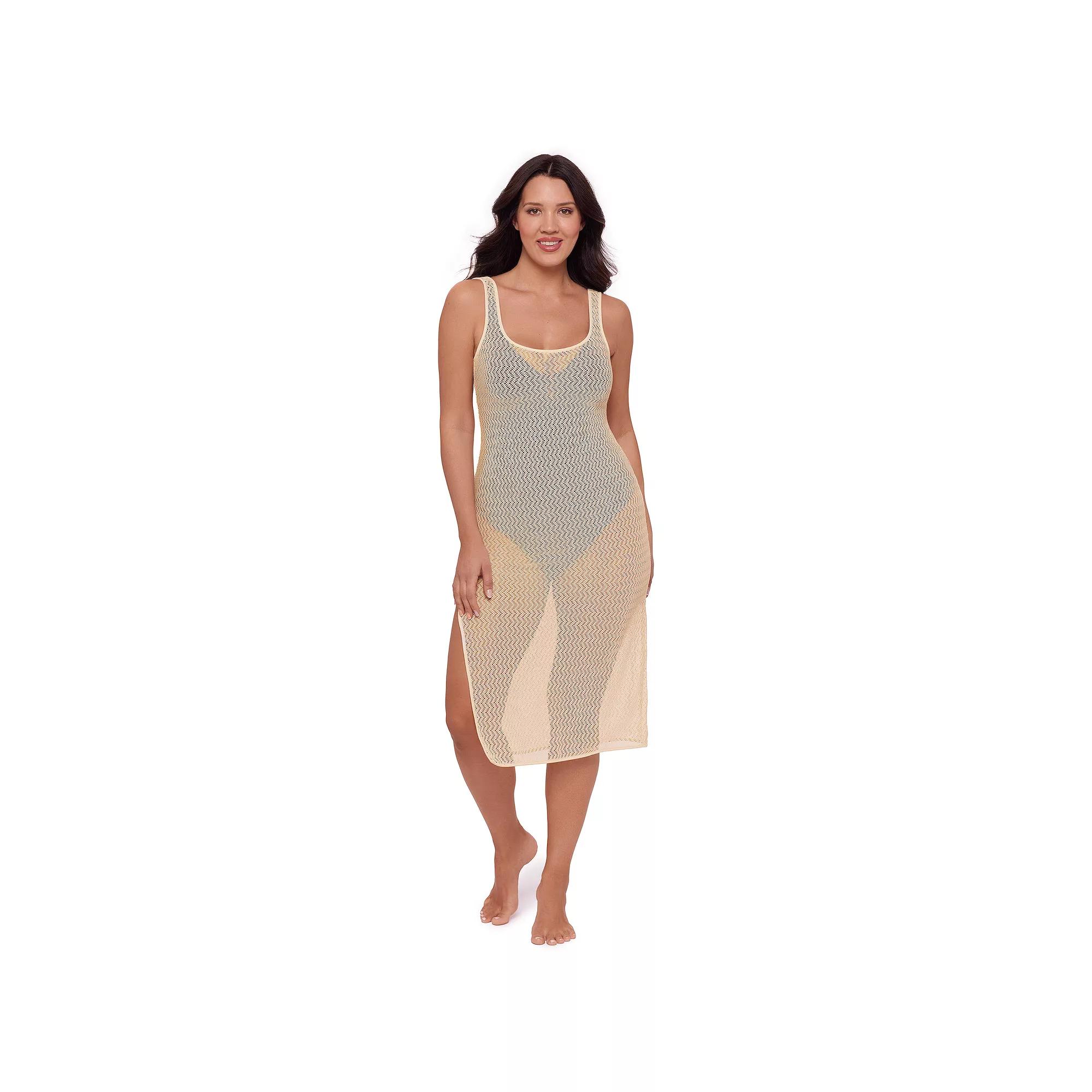 Women's S3 Swim Crochet Maxi Dress with Side Slit,  Product Image