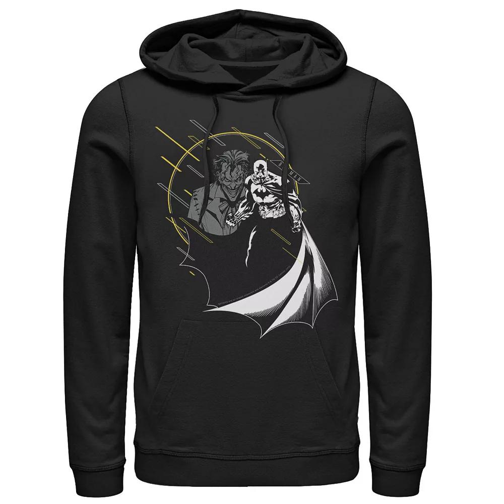 Mens DC Comics Batman And Joker Circle Portrait Hoodie, Men's, Size: XL, Black Product Image
